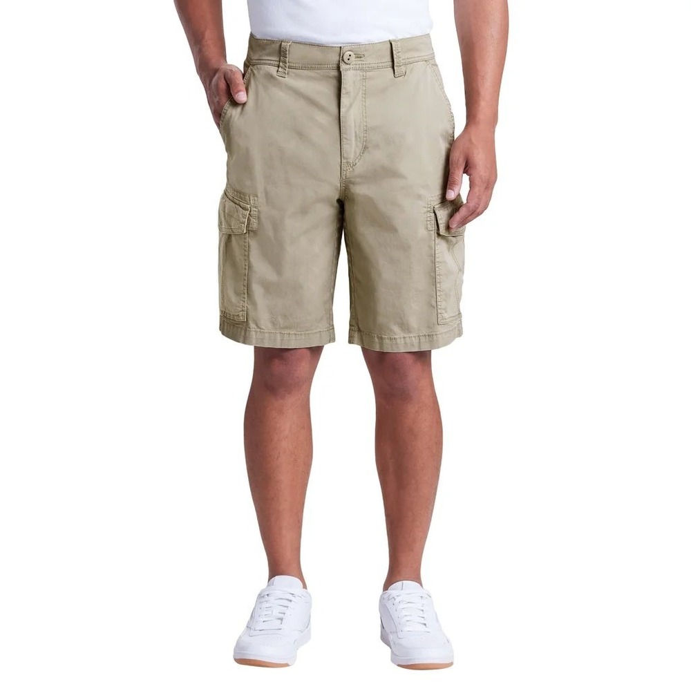 Unionbay Mens Khaki Cargo Shorts Size 38 NWT Tan Twill Utility Hiking Casual